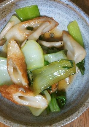 チンゲンサイとしめじのごま油炒め-レシピのメイン写真