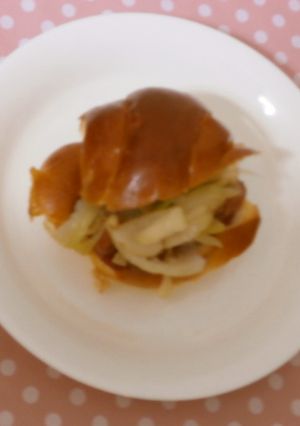 ルクエdeウインナーと玉ねぎのサンド-レシピのメイン写真