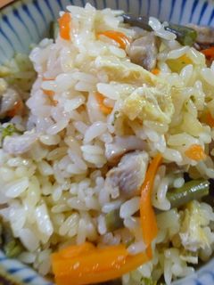 圧力鍋で♪簡単山菜おこわ-レシピのメイン写真