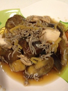 なすと鶏肉のじゃこ煮♪♪-レシピのメイン写真