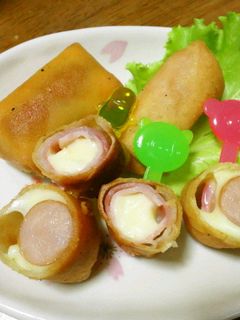 ☆お弁当に☆ 春巻きのチーズ2種巻き-レシピのメイン写真