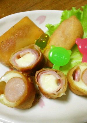 ☆お弁当に☆ 春巻きのチーズ2種巻き-レシピのメイン写真