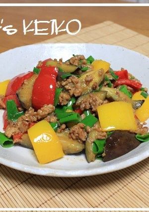 【農家のレシピ】ナスとパプリカの味噌炒め-レシピのメイン写真
