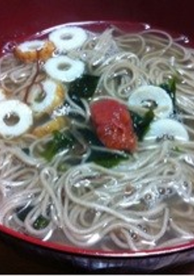 ちくわとわかめの梅肉のっけ蕎麦-レシピのメイン写真