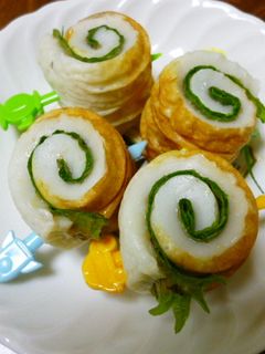 ちくわのしそ・梅巻き-レシピのメイン写真