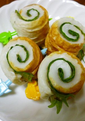 ちくわのしそ・梅巻き-レシピのメイン写真