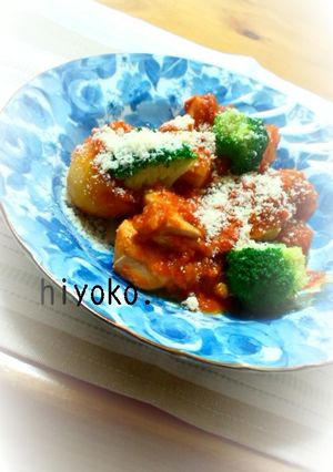 鶏もも肉と新じゃがのトマト煮-レシピのメイン写真