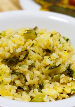 野沢菜のたまごごはん-レシピのメイン写真