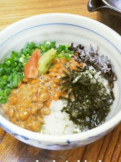 さっぱり納豆・梅のお茶漬け☆-レシピのメイン写真