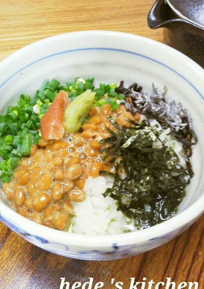 さっぱり納豆・梅のお茶漬け☆-レシピのメイン写真