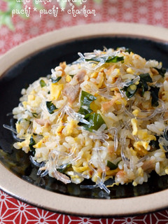 梅ツナわかめの*プチプチ炒飯*-レシピのメイン写真