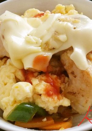 簡単!甘うま洋風チキン丼 一人ランチに♪-レシピのメイン写真