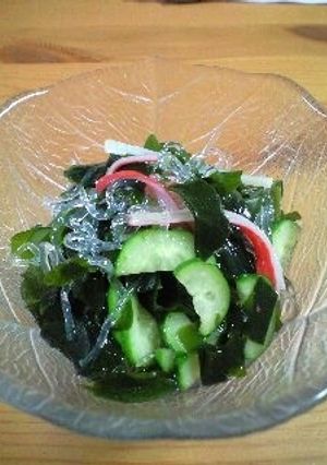 簡単美味しいヘルシーわかめサラダ-レシピのメイン写真