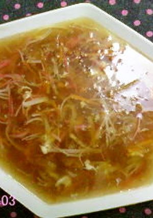 新食感！海藻麺でふかひれスープ？？？-レシピのメイン写真