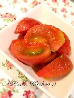 トマトの*柚子こしょうポン酢*和え-レシピのメイン写真