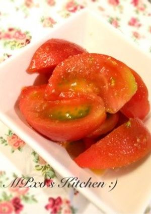 トマトの*柚子こしょうポン酢*和え-レシピのメイン写真