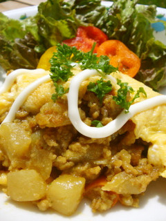 *カレーオムレツ*-レシピのメイン写真