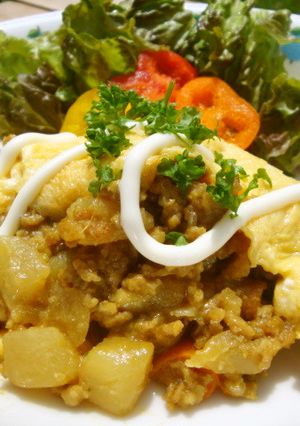 *カレーオムレツ*-レシピのメイン写真