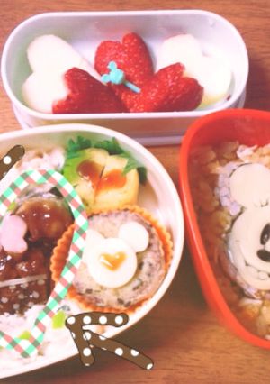 豚バラの野菜巻き☆ミッキー仕様-レシピのメイン写真