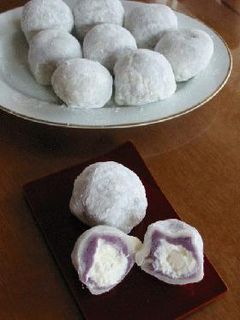 紫芋のミルキー生クリーム大福-レシピのメイン写真