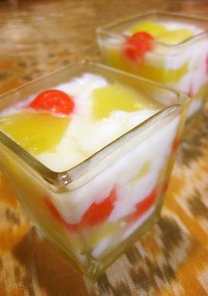 オッサンのフルーツ杏仁豆腐ゼリー-レシピのメイン写真