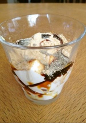 ヘルシー♡お豆腐の黒蜜きな粉がけ-レシピのメイン写真