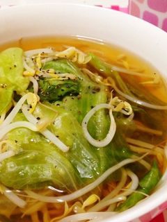 簡単!☆レタスのしゃきしゃきスープ-レシピのメイン写真