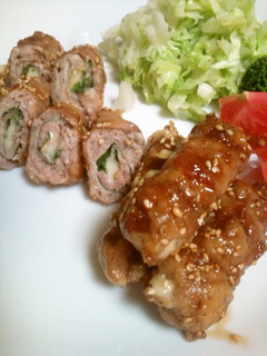 冷めてもおいしい♪照り焼きチーズ肉巻き-レシピのメイン写真