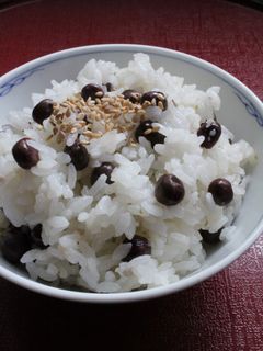 鍋炊き塩麹柚子こしょうde赤えんどうご飯-レシピのメイン写真