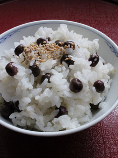 鍋炊き塩麹柚子こしょうde赤えんどうご飯-レシピのメイン写真