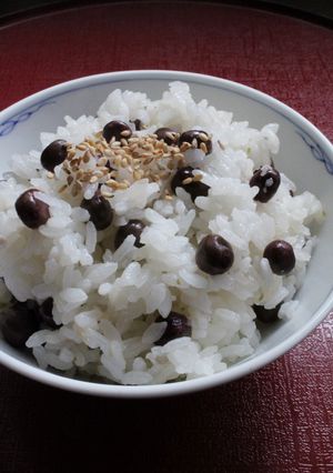 鍋炊き塩麹柚子こしょうｄｅ赤えんどうご飯-レシピのメイン写真
