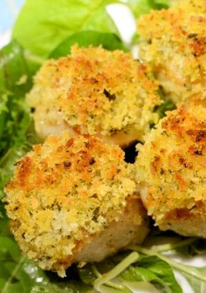ホタテ貝のガーリック風味パン粉焼き-レシピのメイン写真