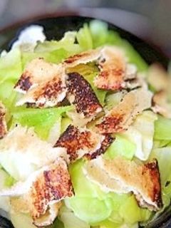包丁要らず☆薄揚げと炒めキャベツの和え物-レシピのメイン写真