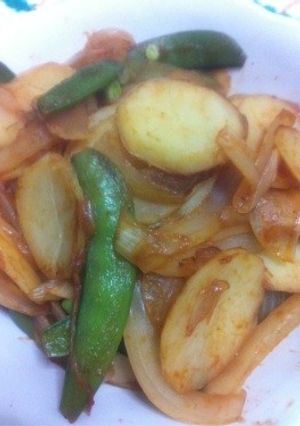 じゃがいもとスナップエンドウ炒め-レシピのメイン写真