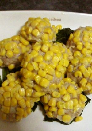 彩り鮮やか♪コーン焼売（ヘルシオ使用）-レシピのメイン写真