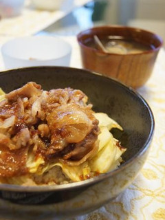 キャベツたっぷり豚丼-レシピのメイン写真