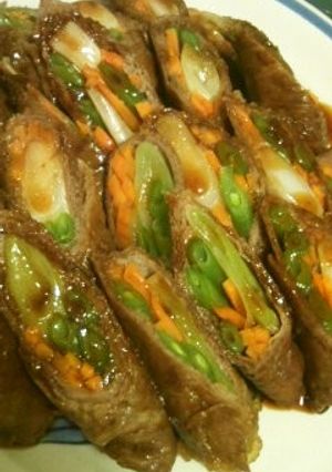 牛肉の野菜巻き焼き-レシピのメイン写真