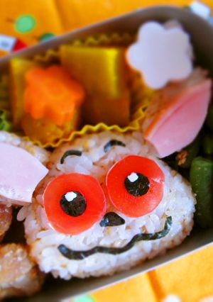 かばんうりのガラゴ弁当（キャラ弁）-レシピのメイン写真