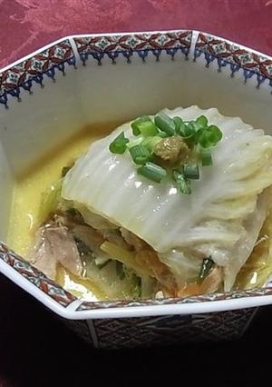 豚バラ肉と野菜のミルフィーユ 柚子胡椒餡-レシピのメイン写真