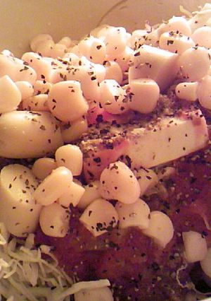 魚肉ソーセージチーズシーザーサルササラダ-レシピのメイン写真