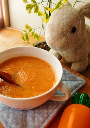 オートミールを使ってにんじんのポタージュ-レシピのメイン写真