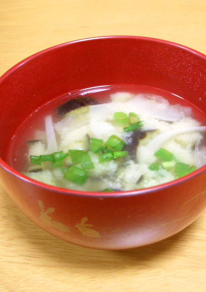おいしい！茄子とたまねぎの味噌汁-レシピのメイン写真