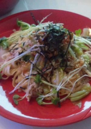 包丁いらず★冷やし豚キムチうどん-レシピのメイン写真