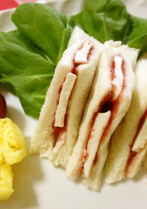 ふわパンとジャムに挟まれ♡ハイ♡チーズ♪-レシピのメイン写真