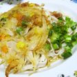 野菜のかき揚げ付きウメェ~ぶっかけうどん