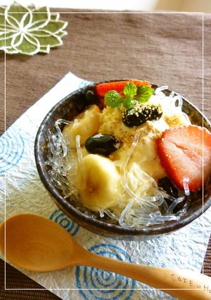 プチプチ食感♥　塩・ごま・黒豆　和アイス-レシピのメイン写真