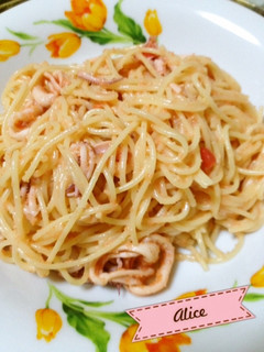 イカたらこパスタ-レシピのメイン写真