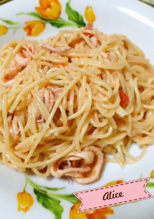 イカたらこパスタ-レシピのメイン写真