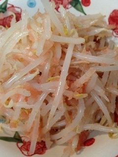 和えたら完成!もやしたらこ-レシピのメイン写真