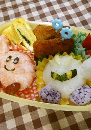 星のカービィとメタナイト★お弁当キャラ弁-レシピのメイン写真